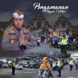 Kapolres Karangasem Terjunkan Personil Amankan Pasar Menjelang Hari Raya Galungan