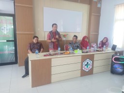 Dinkes Pandeglang Adakan Monitoring dan Evaluasi Kesiapan Pelaksanaan Re-Akreditasi di Puskesmas Cimanggu Tahun 2023