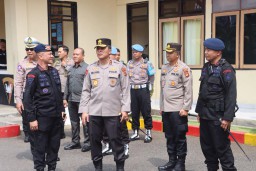 Kapolres Jembrana Sambut Kunjungan Kerja Kapolda Bali di Mako Batalyon C Pelopor Gilimanuk