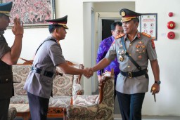 Kapolres Jembrana Hadiri Upacara Pembukaan Pendidikan Pembentukan Bintara Polri Gelombang Il T.A. 2023