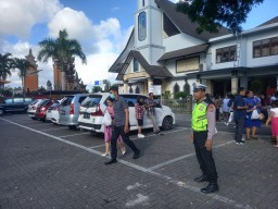 Polres Bandara Ngurah Rai Amankan Giat Ibadah Ekklesia Implementasikan Program Minggu Kasih