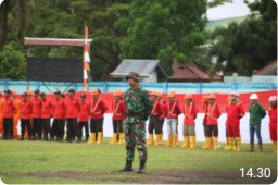 Dandim 1206/Psb, Pimpin Apel Gabungan Kesiapsiagaan Karhutla di Kabupaten Kapuas Hulu
