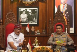 Kapolda Bali Kunjungi Kantor Bupati Tabanan Bahas Situasi Kamtibmas