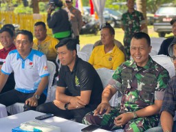 Lomba Sampan Tradisional Dihadiri Kapolres Jembrana Sebagai Undangan Porkopimda