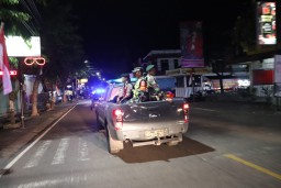 Menjelang Tahun Politik Gabungan TNI POLRI Sat Pol PP Laksanakan Patroli Skala Besar di Wilayah Kabupaten Buleleng