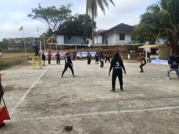 Semarakkan HUT RI Ke 78 Tahun 2023 Kecamatan Cimanggu Menggelar Open Turnamen Voli Ball Rizky Cup