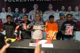 Polresta Malang Kota Berhasil Meringkus Pelaku Curanmor Bersajam, Beraksi di 20 TKP