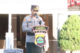 Kapolres Jembrana Pimpin Apel Kesiapan Ops Pekat Agung-2023