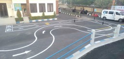 Pemohon SIM C Saat Melewati Lintasan Praktek Tidak Pusing Lagi 