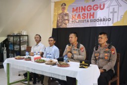 Gandeng Umat Kristiani, Polresta Sidoarjo Laksanakan Program Minggu Kasih