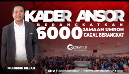 Kader Ansor Berangkatkan 6000 Jama'ah Umroh Gagal Terbang dari Travel Arofah Mina