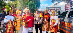 Polres Tabanan Amankan Kirab Pemilu 2024 Dengan Tema Pemilu Sebagai Sarana Integritas Bangsa