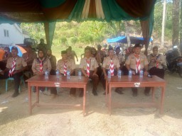 Upacara Pembukaan Perkemahan Dalam Rangka Rangkaian Peringatan Hari Pramuka ke 62 Berlangsung Meriah
