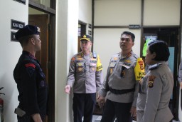 Kapolres Bandara Ngurah Rai Sambut Kunjungan Kapolda Bali