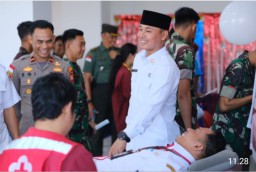 Wabup Wahyudi Hidayat : Donor Darah Ladang Amal Serta Wujud Nyata Sikap Berbagai