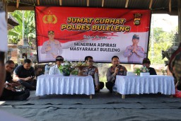 Krama Desa Petandakan Mesadu, Diterima Waka Polres Buleleng