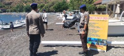 Himbauan Polairud Karangasem Kepada Pengunjung Pantai Wisata Jemeluk Abang