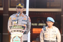 Kapolres Jembrana Pimpin Apel Jam Pimpinan Polres