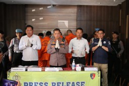 Kapolres Karangasem Gelar Press Release Ungkap Kasus Narkotika 7 Tersangka Dari 5 TKP Yang Berbeda