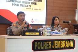Kapolres Jembrana Beri Arahan Kepada Bhabinkamtibmas Untuk Persiapan Pemilu 2024