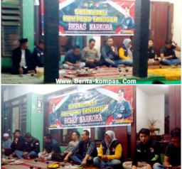 Sat Resnarkoba Polres Bondowoso Gelar Acara Ngopi Bareng Dan Sosialisasi Kampung Tangguh Bebas Narkoba di Desa Tegalampel