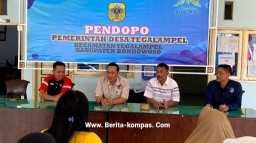 Perangi Narkoba, Camat Tegalampel Dukung Polres Bondowoso Dirikan Kampung Tangguh Bebas Narkoba