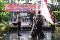 Polres Malang Menggelar Upacara Memperingati Hari Kemerdekaan RI Ke-78