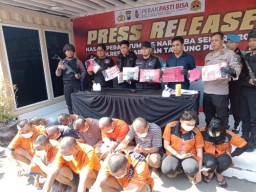 Ops Tumpas Narkoba Polres Pelabuhan Tanjung Perak Berhasil Ungkap 13 Kasus dan Amankan 16 Tersangka