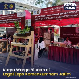 Karya Warga Binaan di Legal Expo Kemenkumham Jatim. 2023