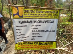 Proyek P3-TGAI Diduga Tidak Sesuai Aturan dan Spesifikasi dan Ada Penggarapan Sungai Atau Irigasi Sawah Milik TNUK Tanpa Ijin