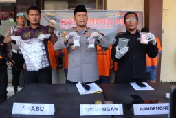 Polres Probolinggo Kota Amankan 5 Tersangka Ops Tumpas Narkoba