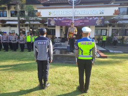 Kapolres Tabanan Pimpin Apel Gelar Pasukan Operasi Zebra Agung 2023