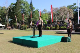 Cinta Tanah Air Pada Generasi Muda Sejak Dini Dandim Tabanan Hadir Dalam Acara Perkemahan Pramuka SWK Saka Wira Kartika TA - 2023