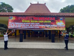 Antisipasi Terjadinya Karhutla, Polsek Karangrejo Sosialisasikan Larangan Membakar Hutan dan Lahan