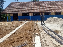 Pelaksanaan Proyek SMPN 3 Cibaliung Kecamatan Cibaliung Tidak sesuai RAB