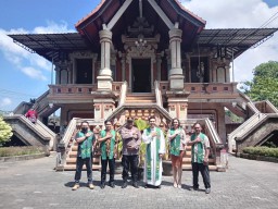 Polsek Kota Jembrana Mendukung Keamanan Ibadah Minggu Kasih di GKPB Mandira Santi