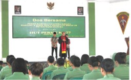 Doa Lintas Agama Hiasi Hari Ulang Tahun Persit di Yonif RK 644/Wls