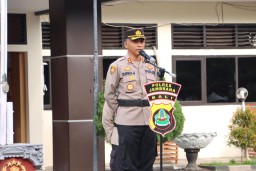 Kapolres Jembrana Pimpin Apel Jam Pimpinan Begini Arahannya