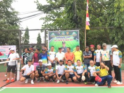 Sambut HUT TNI Ke-78, Kodim 1204 /Sanggau Gelar Turnamen Tenis Lapangan Dandim Cup Tahun 2023