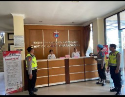 Operasi Cipkon Agung 2023 Polres Karangasem Sambangi Kantor Camat Karangasem
