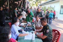Sambut HUT Tentara Nasional Indonesia Kodim 1619/Tabanan Laksanakan Donor Darah