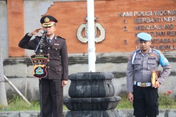 Polres Karangasem Upacara Bendera Hari Kesaktian Pancasila