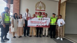 Giat Minggu Kasih, Polsek Densel Ajak Jemaat Waspada Terhadap Aksi Kejahatan