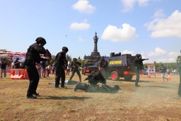 Jelang Pemilu 2024, Polda Bali Gelar Latihan Sispamkota