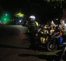 Pasar Jembrana Rutin Dikunjungi Patroli Cahaya Biru Rahayu Sat Lantas Polres Jembrana