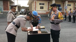 Serah Terima Jabatan Pejabat Utama Polres Karangasem