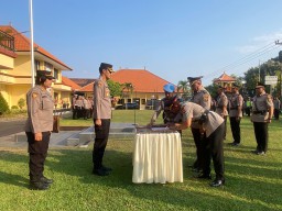 Sertijab Pejabat Utama Dipimpin Kapolres Buleleng