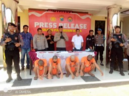 Satresnarkoba Polres Pasuruan Kota Ungkap Peredaran Narkoba, Ringkus Empat Orang