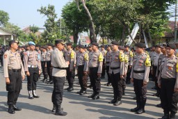 Polres Pasuruan Kota Terjunkan Ratusan Personel Gabungan, Jamin Pengamanan Pilkades Serentak di Pasuruan