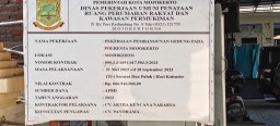 Anggaran Ratusan Juta Gedung Polresta Mojokerto di Kerjakan Tidak Profesional